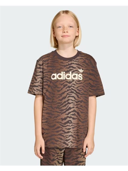loose tee aop ADIDAS ORIGINAL | KD3212NBROWN